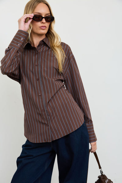 Blusa café raya