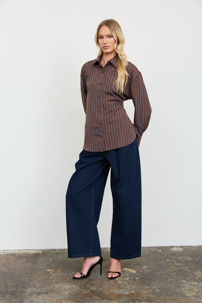 Blusa café raya