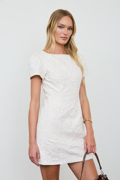 Vestido beige manga
