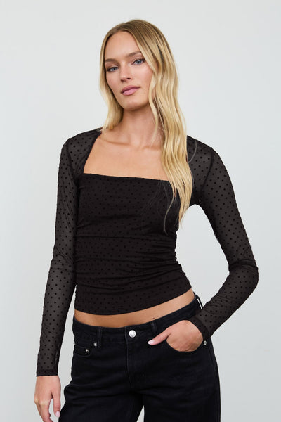 Blusa negra mesh