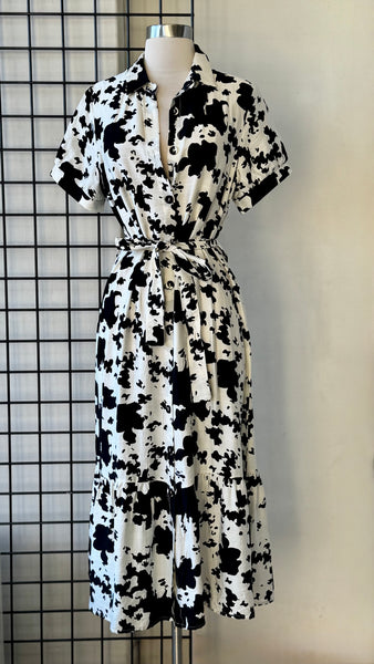 Vestido negro a media pierna