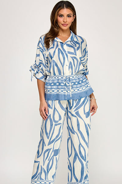 Conjunto azul cielo