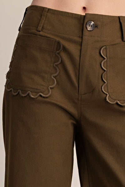 Pantalón verde onda
