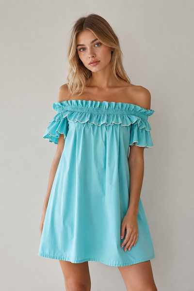 VESTIDO AZUL HONDAS