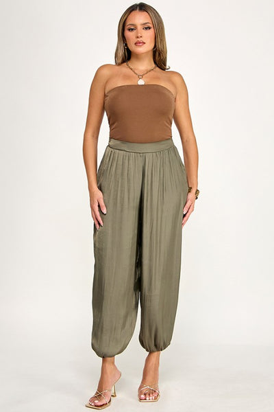 Pantalón verde globo