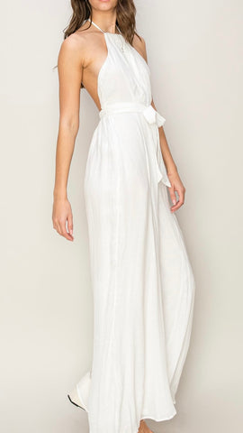 Jumpsuit blanco halter