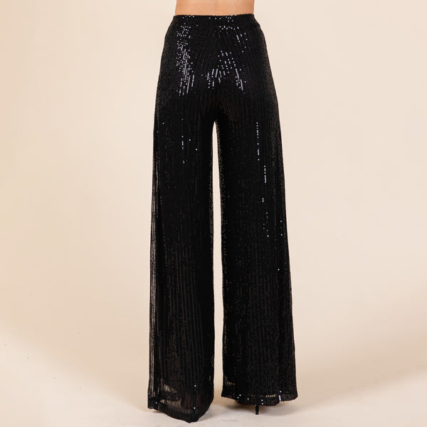 Pantalon negro lentejuela