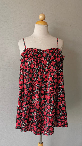 ROMPER ROJO FLORES