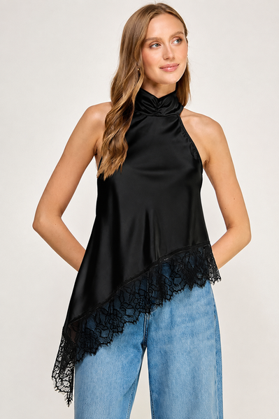 Blusa negra halter