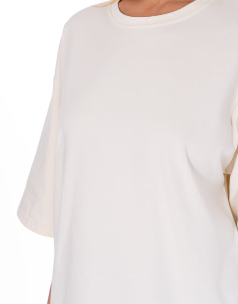 Blusa vestido beige