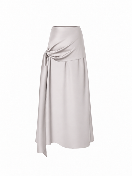 Falda gris nudo