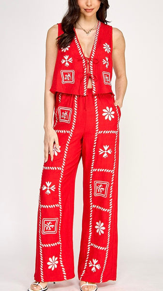 Conjunto rojo