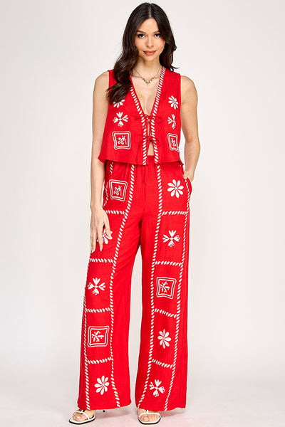 Conjunto rojo