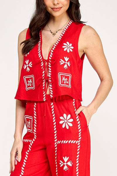 Conjunto rojo