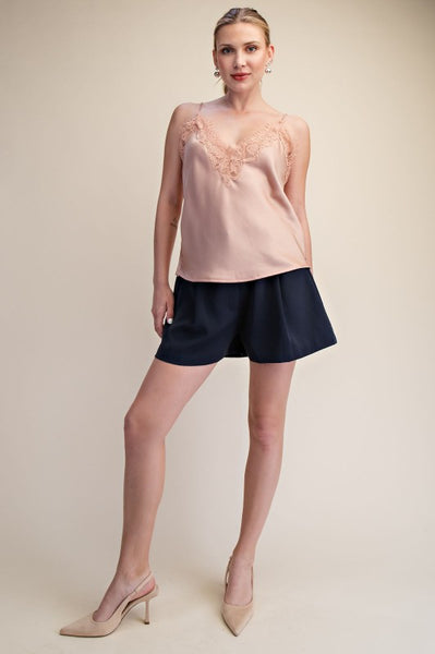 Blusa rosa encaje