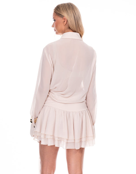 Falda beige