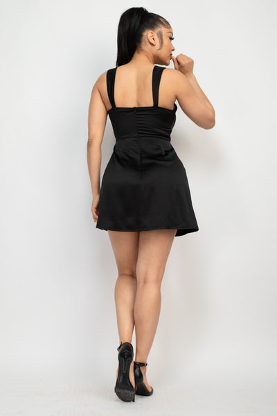 Vestido negro corst