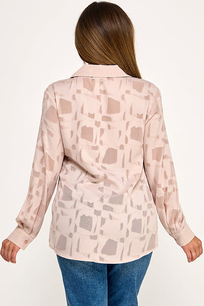 Blusa rosa botones