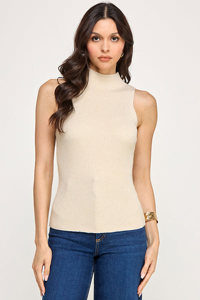 Suéter beige dorado