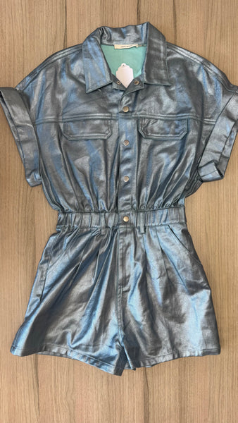 ROMPER AZUL METALICO