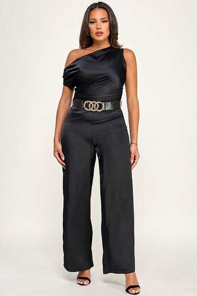 Conjunto negro satín