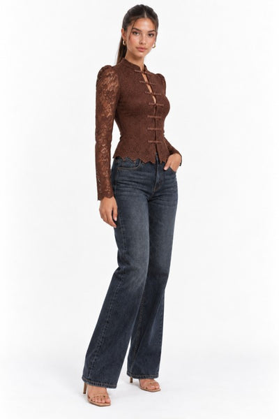 Blusa café Napoleón