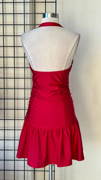 Vestido rojo halter