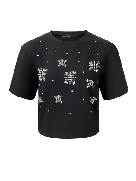 Blusa negra camiseta