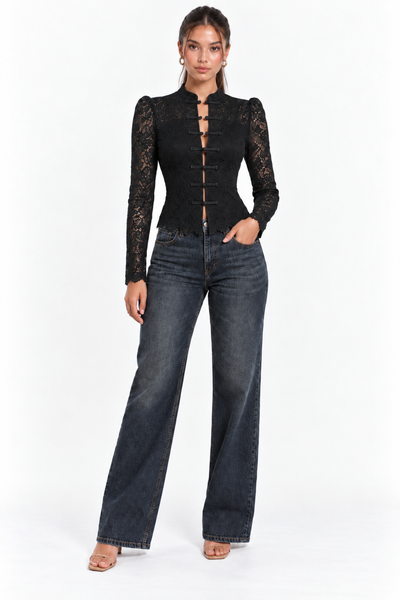 Blusa negra Napoleón