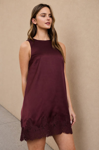 Vestido vino suelto
