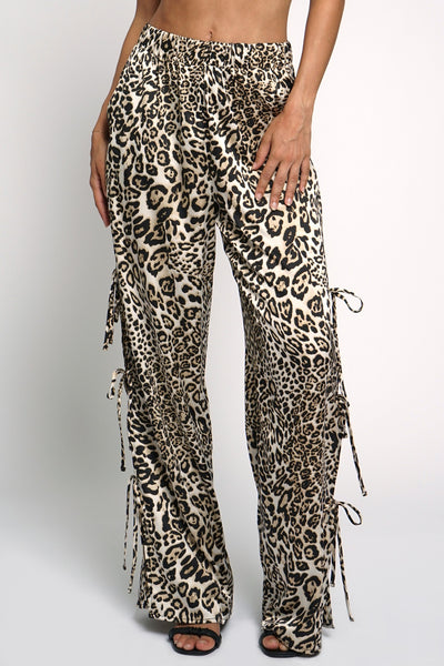 Pantalón leopardo moños