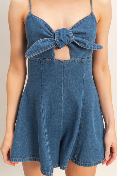 Vestido mezclilla media