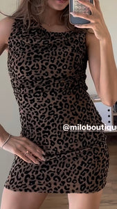 Vestido animal print