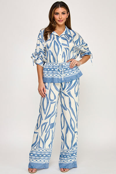 Conjunto azul cielo