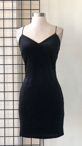 Vestido negro terciopelo