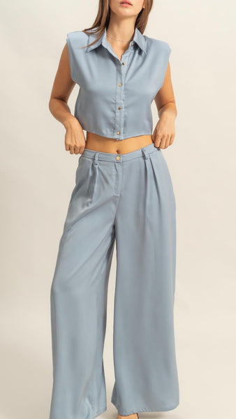 Conjunto azul botones