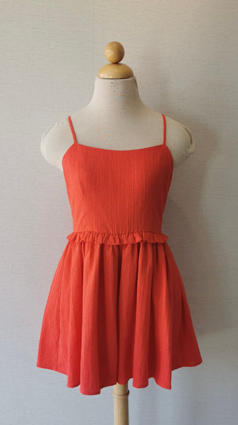 VESTIDO CORAL TELA TEXTURA