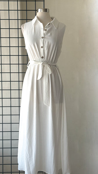 Vestido blanco a media pierna