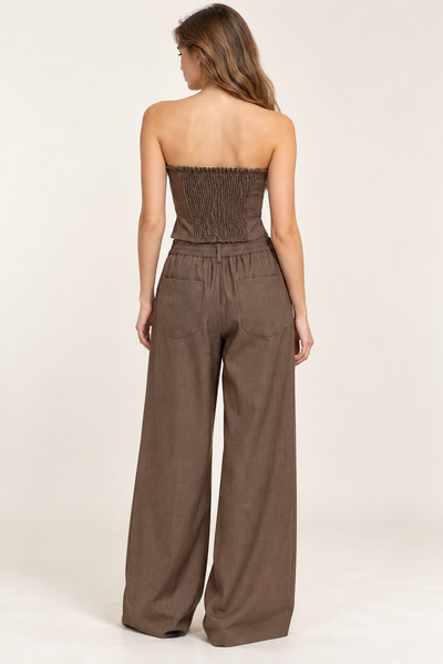 Conjunto café mezclilla