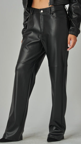 Pantalon negro piel