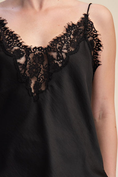 Blusa negra encaje