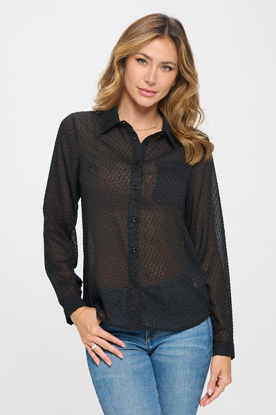 Blusa negra camisola