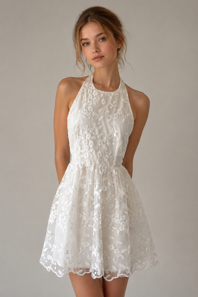 VESTIDO BLANCO ENCAJE