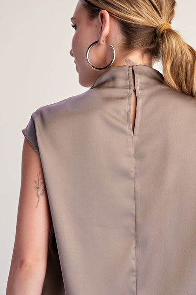 Blusa café cielo