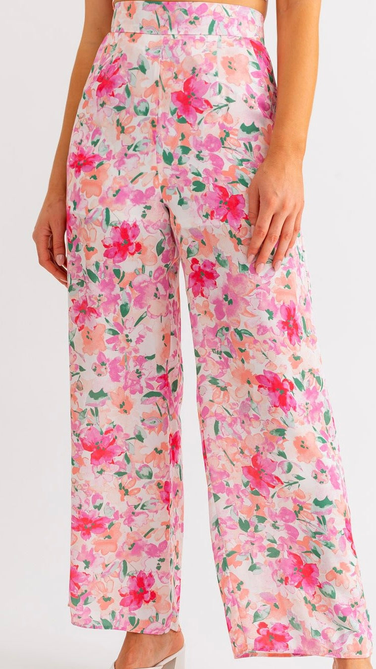 Pantalón palazo flores