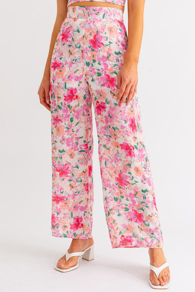 Pantalón palazo flores