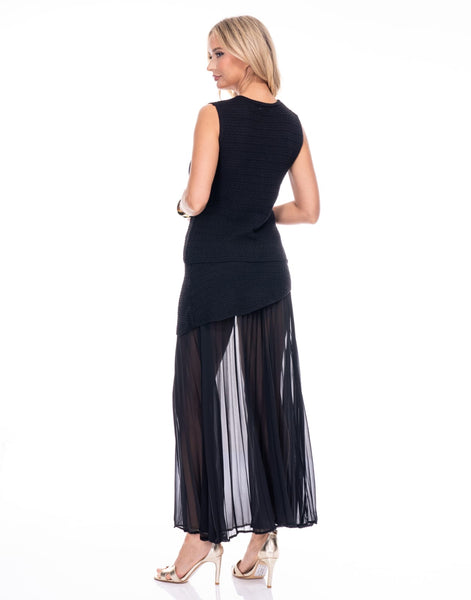 Conjunto negro con dorado