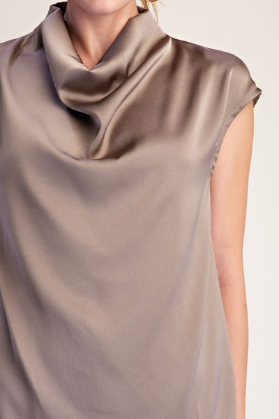 Blusa café cielo