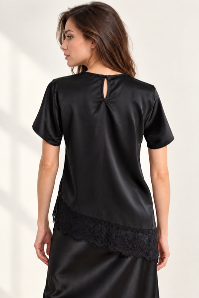 Blusa negra manga