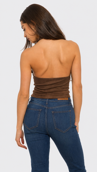 Blusa chaleco café